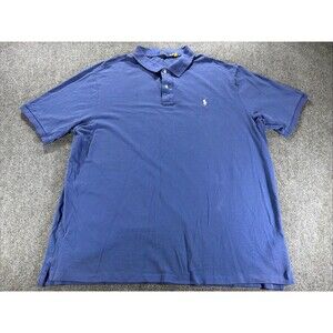 Polo Ralph Lauren Polo Shirt Blue Pink Pony Men’s 4XLT